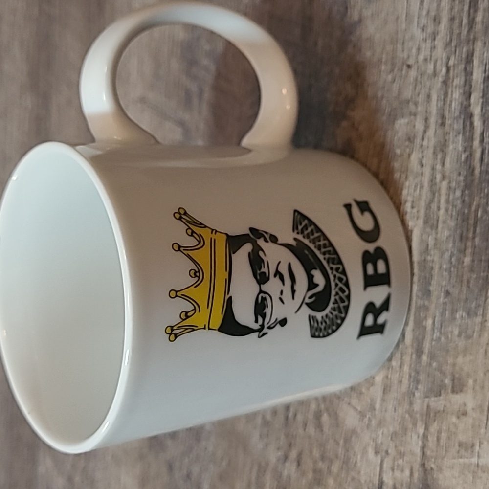 Ruth Bader Ginsberg Coffee Cup Queen Crown R.B.G. Supreme Court Justice